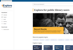 Explora Public Libraries database image.