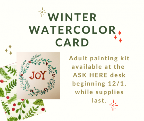 Winter Watercolor Card Flyer